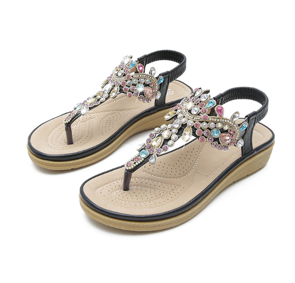GS Boho Slide | Luxe casual sandalen met kristallen voor dames
