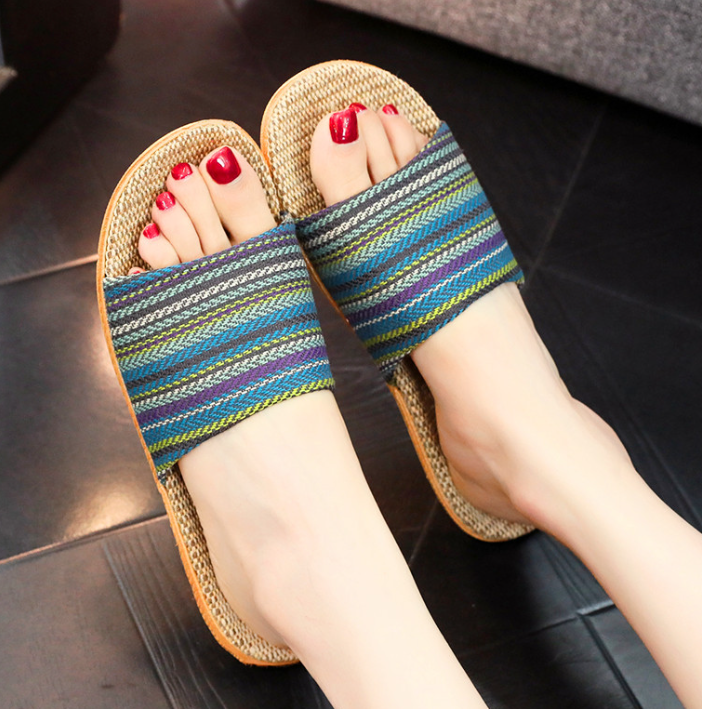 GS Slide Step Leuke kleurrijke boho strand slippers voor dames