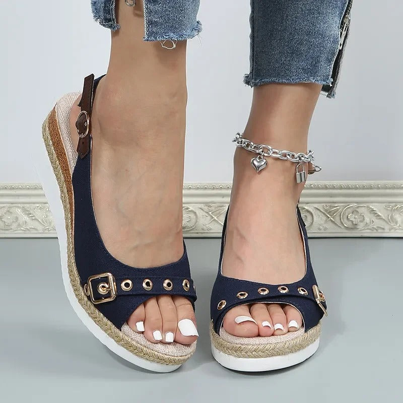 GS Slide | Casual sandalen met dikke zool en hiel bandje voor dames