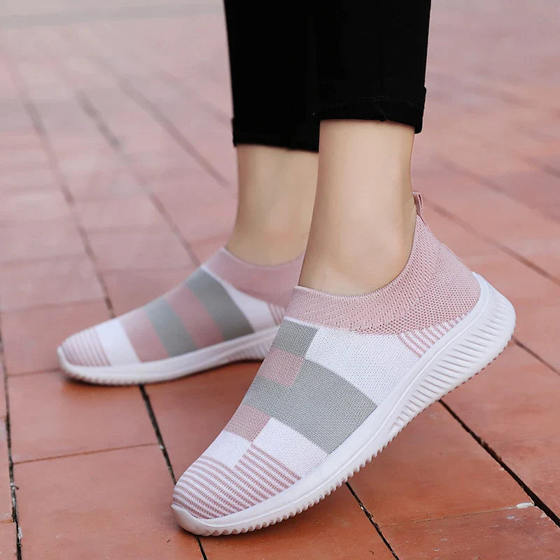 GS Comfort Slide | Orthopedische sok sneaker voor dames met color block detail