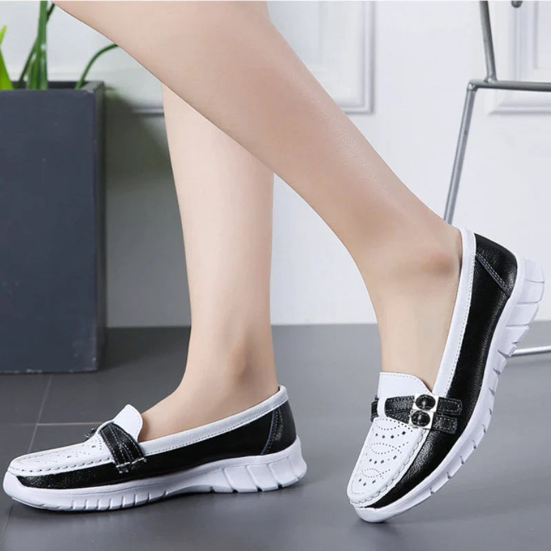 GS Dames Loafer | Comfortabele dames loafer met riem detail