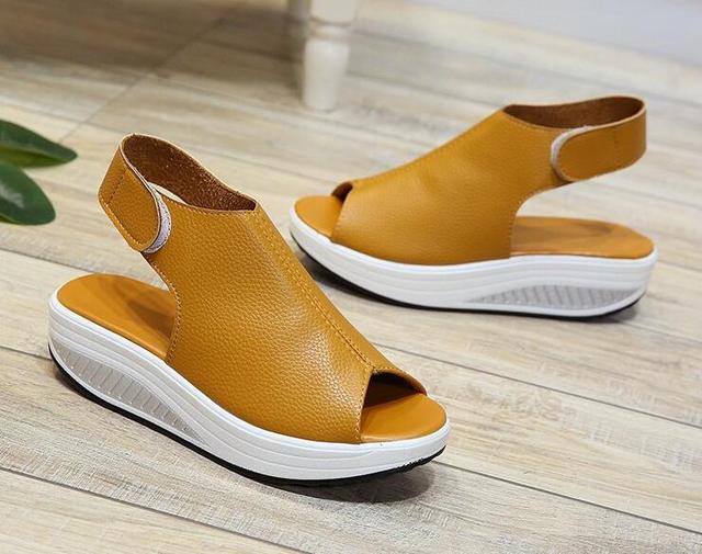 GS Clerk Sandalen | Dames sandalen met hoge hak en klittenband